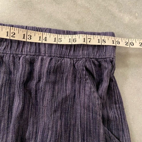 NWOT Time & Tru Size XL Blue Linen Blend Comfy Pull On Drawstring Shorts Pockets - Picture 10 of 12